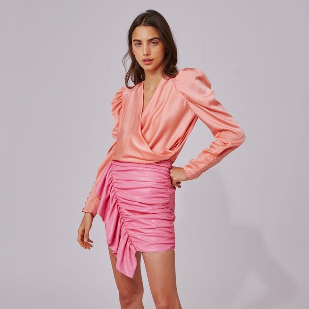 As It Goes Skirt, Pink Sequin